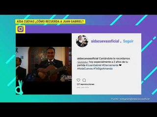 ¡Aída Cuevas canta 'Amor Eterno' a su amigo, Juan Gabriel!