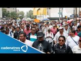 Se registran enfrentamientos entre maestros de la CNTE y la policía