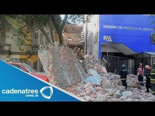 Se derrumba vivienda antigua en la Zona Rosa; no hay víctimas