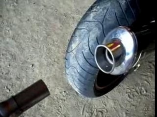 Mon Z750 video 2. Pot DEVIL plus homologué!!!