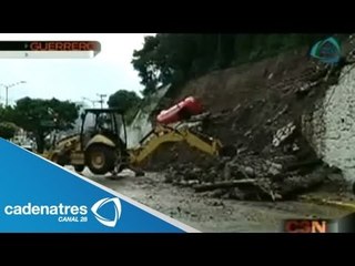 Reabren carretera Acapulco-Zihuatanejo tras el paso de la tormenta Manuel