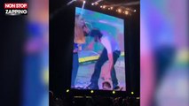 Enrique Iglesias embrasse une fan sur scène en plein concert ! (vidéo)