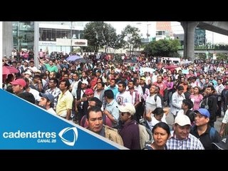 Maestros de la CNTE se van de la ciudad de México