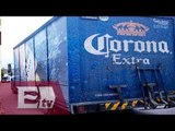 Detienen a ladrones de cervezas en Michoacán/ Vianey Esquinca