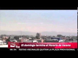 Termina horario de verano próximo domingo, 26 de octubre / Vianey Esquinca