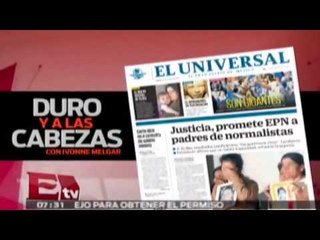 Caricaturas políticas: 30 de octubre 2014 / Duro y a las cabezas