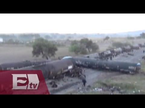 Aparatoso accidente en Celaya: Cae tráiler sobre tren y lo descarrila / Excélsior Informa