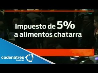 Aprueba Cámara de Diputados nuevo impuesto a refresco y comida chatarra 18/10/13