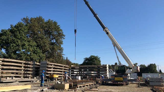 Construction viaduc Saint-Médard près de Rennes