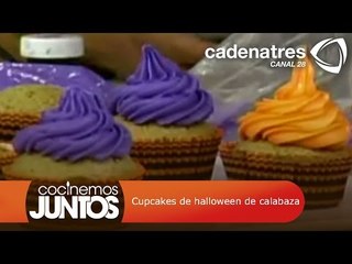 Cupcakes de halloween de calabaza
