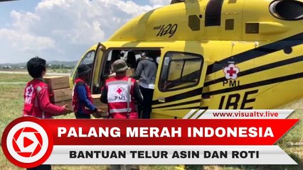 PMI Berikan Bantuan Telur Asin dan Roti untuk Korban Bencana di Sulawesi Tengah