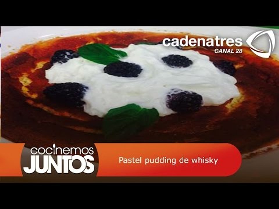 Pastel pudding de whisky