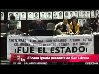 Colocan fotos de normalistas desaparecidos en la Cámara de Diputados / Pascal Beltrán
