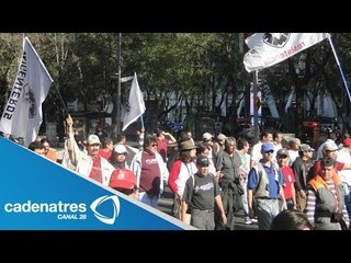 Frente Mexiquense marcha en defensa de una vivienda digna