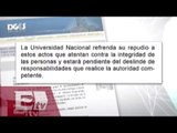 UNAM repudia actos vandálicos en estación del metrobús / Excélsior informa