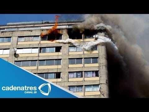Imágenes exclusivas del incendio del edificio de Coahuila, Tlatelolco (VIDEO)