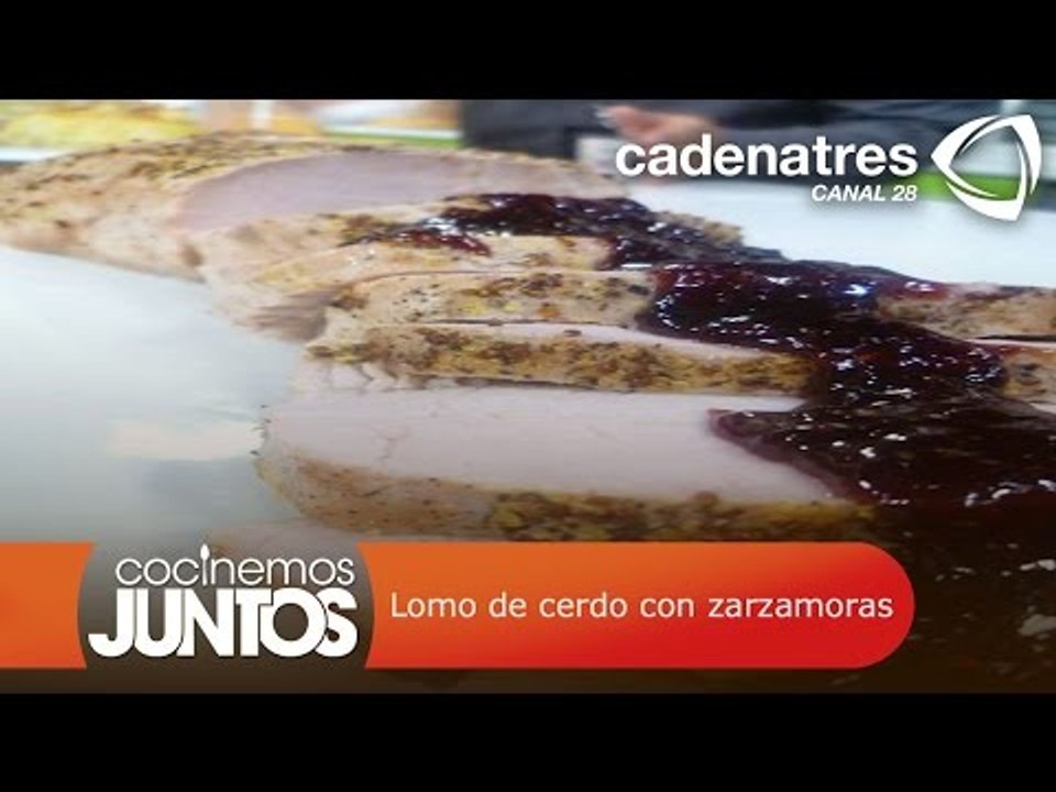 Lomo de cerdo con zarzamoras