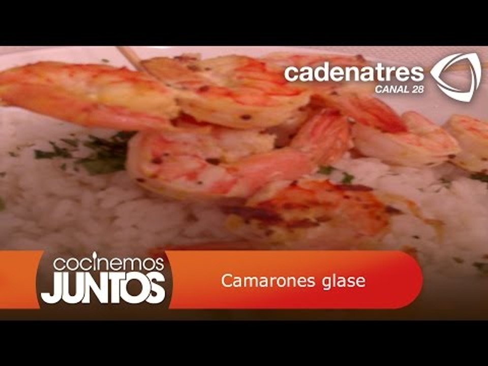 Camarones glase