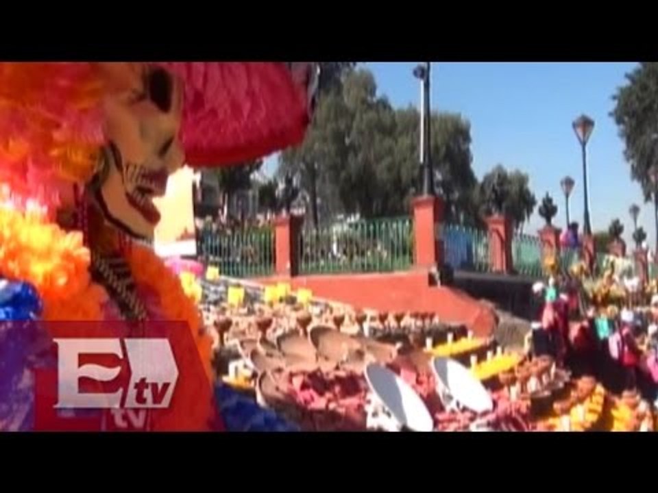 Espectacular megaofrenda en Metepec