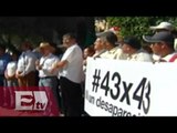 Inicia caminata #43X43 por normalistas de Ayotzinapa / Excélsior Informa