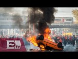 Violentas protestas en Bélgica contra políticas de austeridad/ Global