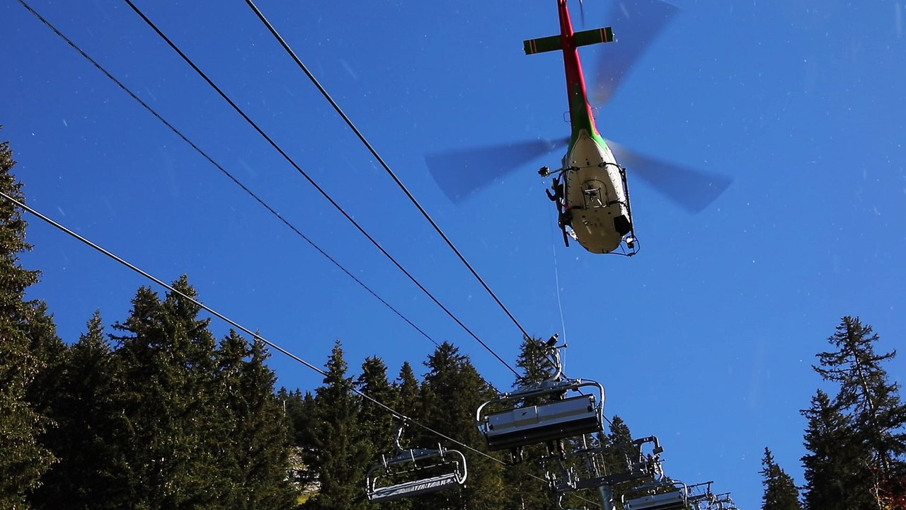 Grand Massif : exercice d’évacuation de haut vol d’un télésiège