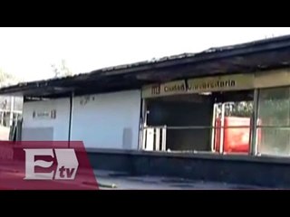 Formal prisión al responsable de incendiar la estación CU del Metrobús
