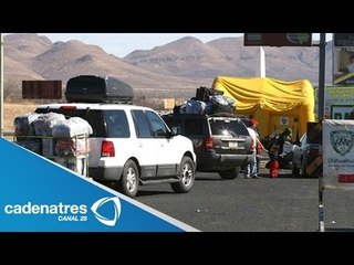Regresan paisanos con temor a México