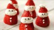 Santa Claus de fresa y queso crema / Grinch de kiwi / Postres para Navidad