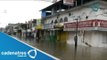 Desbordamientos de ríos y arroyos afectan a municipios de Veracruz; hay suspensión de clases