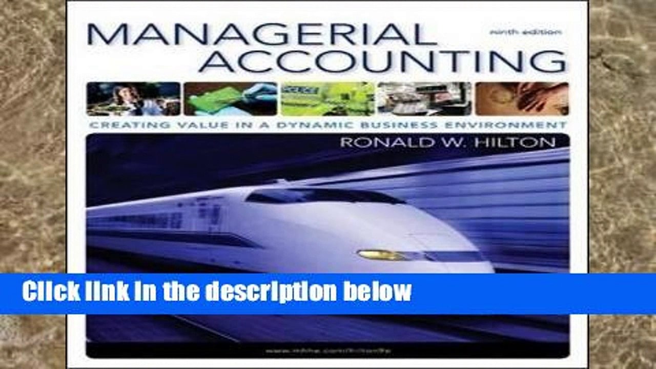 [P.D.F] Managerial Accounting by Ronald W Hilton