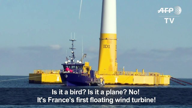 France installs its first floating wind turbine