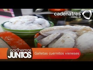 ¡Deliciosas! Galletas cuernitos vieneses