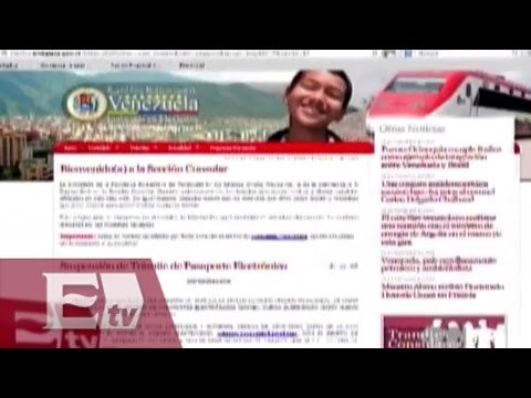 Venezuela suspende emisión de pasaportes electrónicos en México / Vianey Esquinca