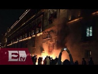 Detenidos en el Zócalo son enviados a penales federales / Titulares de la noche