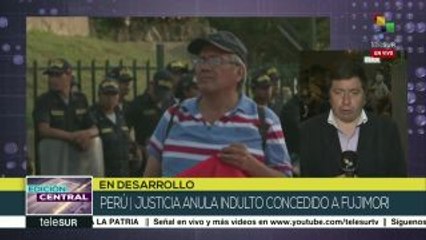 Justicia peruana anula indulto al dictador Alberto Fujimori