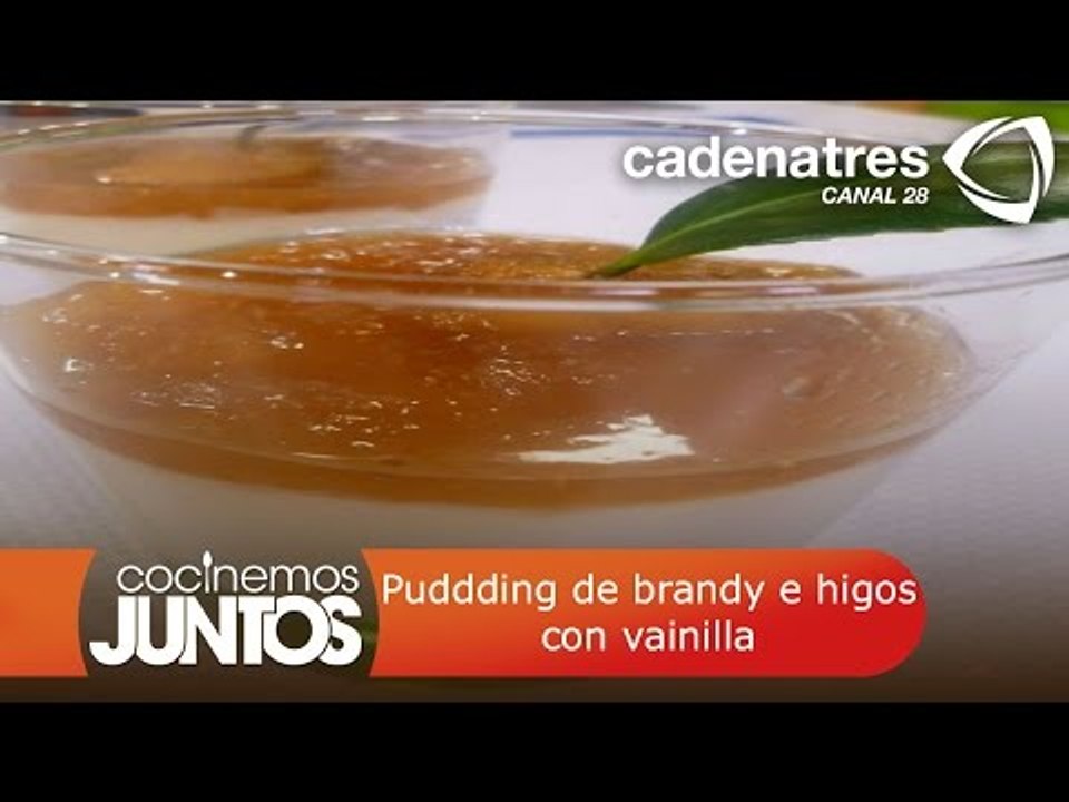 Puddding de brandy e higos con vainilla