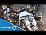Carambola vehicular deja 13 heridos en la México-Querétaro