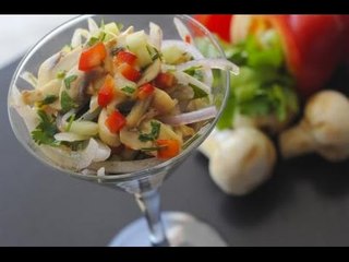 Ceviche de champiñones ¡Fácil de preparar!