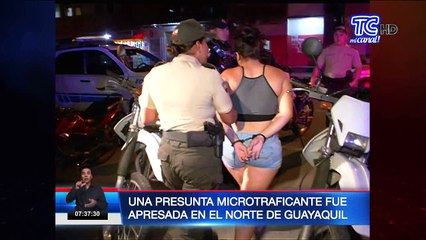 Una presunta microtraficante fue apresada con varios paquetes de droga y un arma de fuego