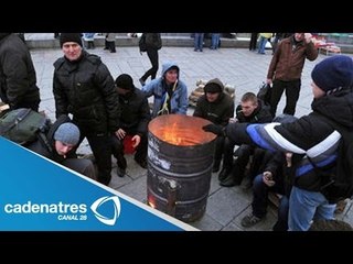 Conflicto en Ucrania continúa ante protestas (VIDEO)
