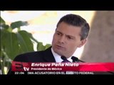 Presidente Enrique Peña Nieto hace reconocimiento a elementos de la marina