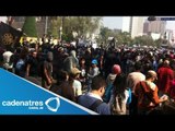 Encapuchados causan destrozos en marcha contra la Reforma Energética