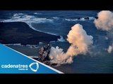 Actividad volcánica crea isla en Japón / Volcanic activity creates island in Japan (VIDEO)