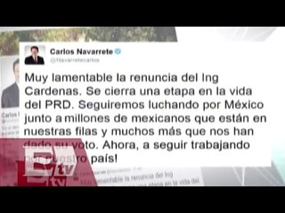 Carlos Navarrete lamenta renuncia de Cuauhtémoc Cárdenas al PRD / Vianey Esquinca
