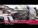 Normalistas de Guerrero sufren aparatoso accidente / Excélsior informa