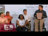 Enrique Peña Nieto realiza entrega de viviendas en Chiapas / Vianey Esquinca