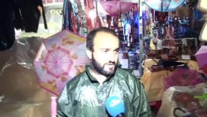 Trabzon'un Araklı ilçesinde şiddetli yağış etkili oldu