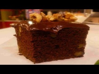 Pastel de chocolate con plátano y nueces ¡Bajo en azúcar!