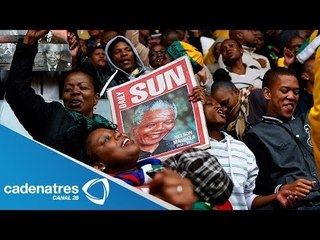 Detalles del homenaje masivo a Nelson Mandela / Muere Nelson Mandela
